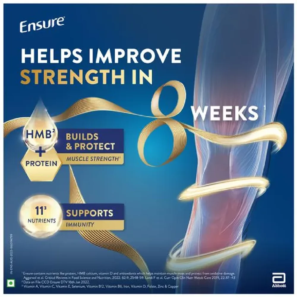 Ensure Nutritional Powder Vanilla Flavour, 1 Kg-4.webp